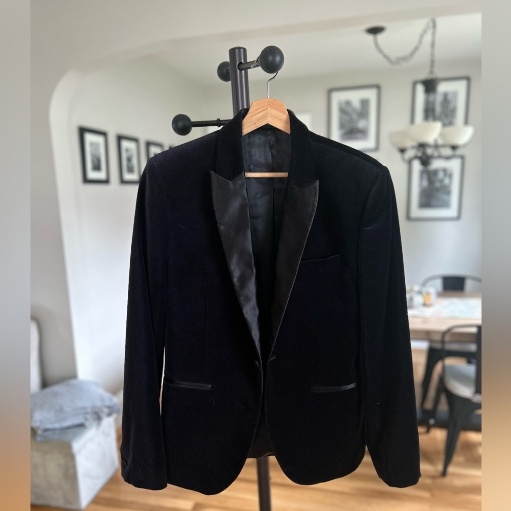 Black Velvet Suit Jacket